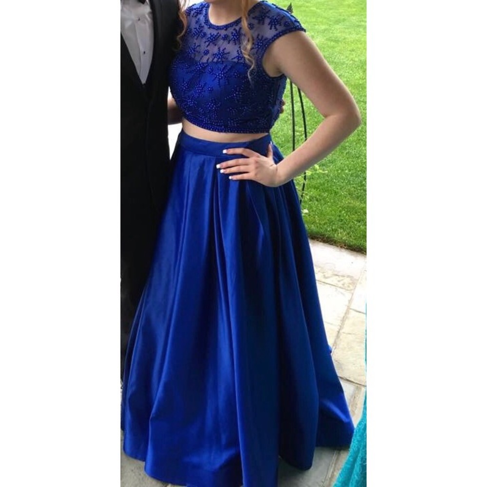 Two piece prom dress